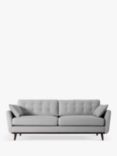 Swyft Model 10 Medium 3 Seater Sofa, Dark Leg, Velvet Light Grey