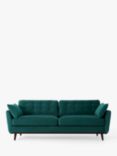 Swyft Model 10 Medium 3 Seater Sofa, Dark Leg, Velvet Kingfisher