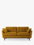 Swyft Model 10 Medium 2 Seater Sofa, Dark Leg, Velvet Mustard