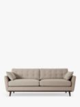 Swyft Model 10 Medium 3 Seater Sofa, Dark Leg, Linen Pumice