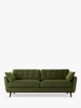 Swyft Model 10 Medium 3 Seater Sofa, Dark Leg, Velvet Vine