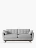Swyft Model 10 Medium 2 Seater Sofa, Dark Leg, Velvet Light Grey