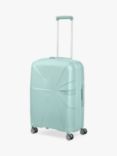 American Tourister Starvibe 67cm Expandable 4-Wheel Medium Suitcase Case, Met Surf Blue