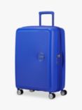 American Tourister Soundbox 4-Wheel 67CM Medium Expandable Suitcase, Cobalt Blue