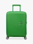 American Tourister Soundox 4 Wheel Expandable Suitcase, 55cm, Grass Green