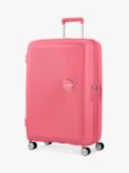 American Tourister Soundox 4 Wheel Expandable Suitcase, 77cm, Sunkissed Coral