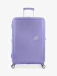 American Tourister Soundox 4 Wheel Expandable Suitcase, 77cm, Lavender