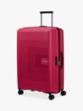 American Tourister Aerostep 4-Wheel 77cm Expandable Large Suitcase, Pink Flash