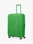 American Tourister Soundox 4 Wheel Expandable Suitcase, 77cm, Grass Green