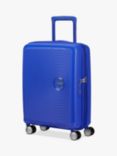 American Tourister Soundox 4 Wheel Expandable Suitcase, 55cm, Cobalt Blue
