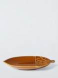 John Lewis Acorn Stoneware Serve Dish, 19cm, Brown