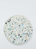 John Lewis Terrazzo Round Serving Board, 30cm, Blue