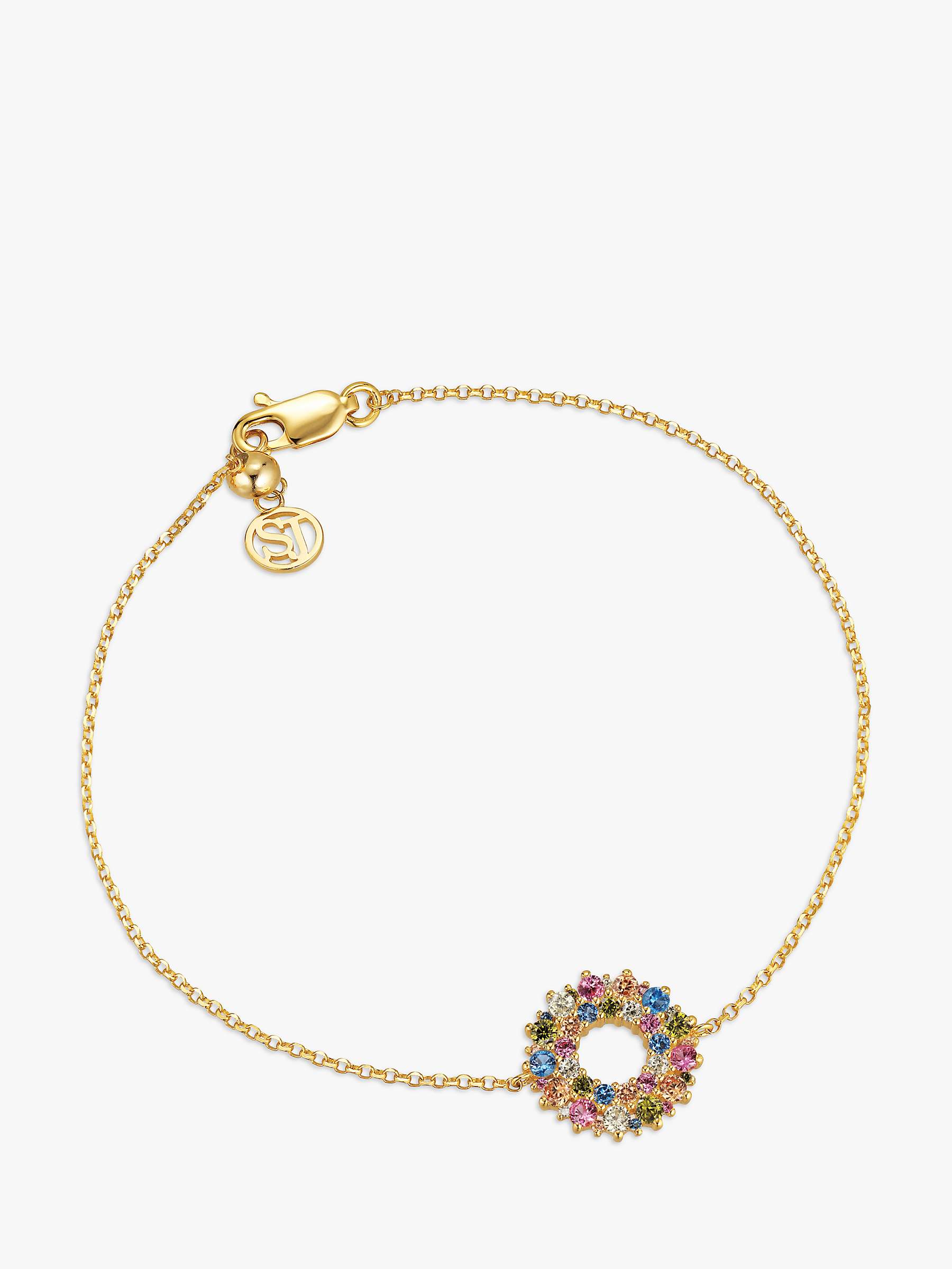 Buy Sif Jakobs Jewellery Multicolour Cubic Zirconia Bracelet, Gold Online at johnlewis.com