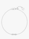 Sif Jakobs Jewellery Ellera Ovale Facet Cut White Zirconia Chain Bracelet