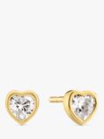 Sif Jakobs Jewellery Cubic Circonia Heart Stud Earrings