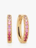 Sif Jakobs Jewellery Pink Zirconia Small Hoop Earrings
