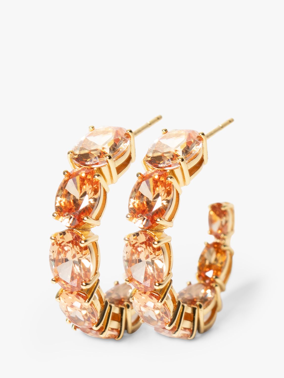 Buy Sif Jakobs Jewellery Cubic Zirconia Hoop Earrings, Gold Online at johnlewis.com