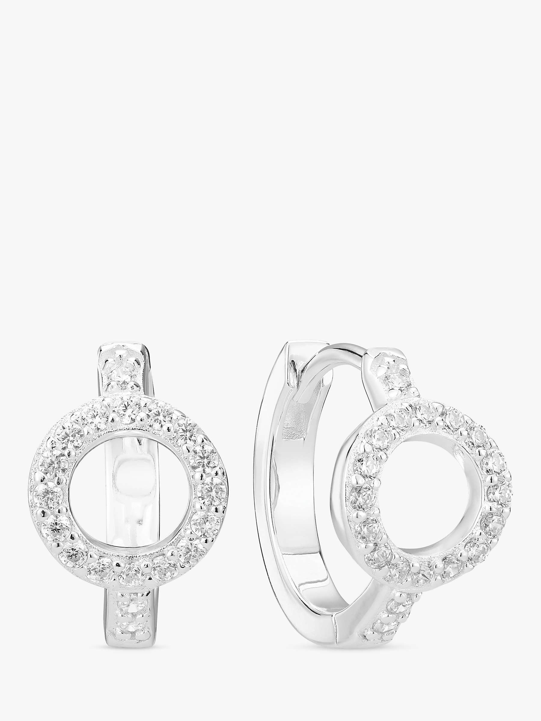 Buy Sif Jakobs Jewellery Cubic Zirconia Circle Hoop Earrings Online at johnlewis.com