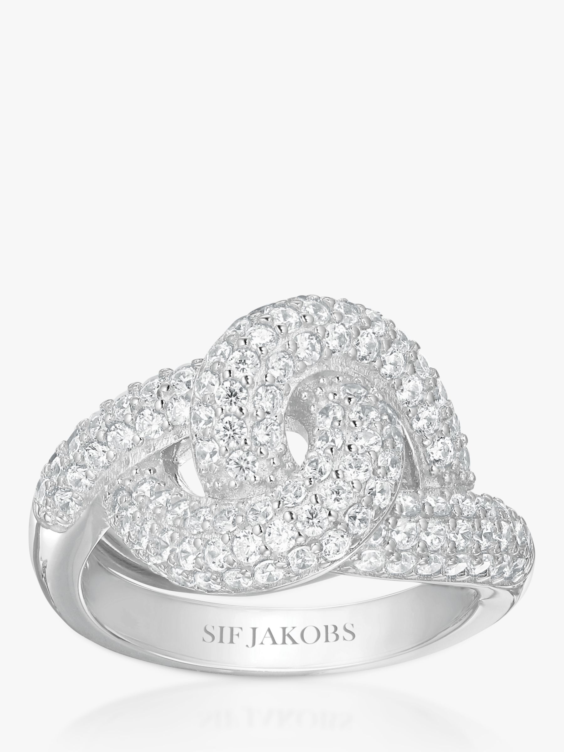 Buy Sif Jakobs Jewellery Cubic Zirconia Knot Ring Online at johnlewis.com