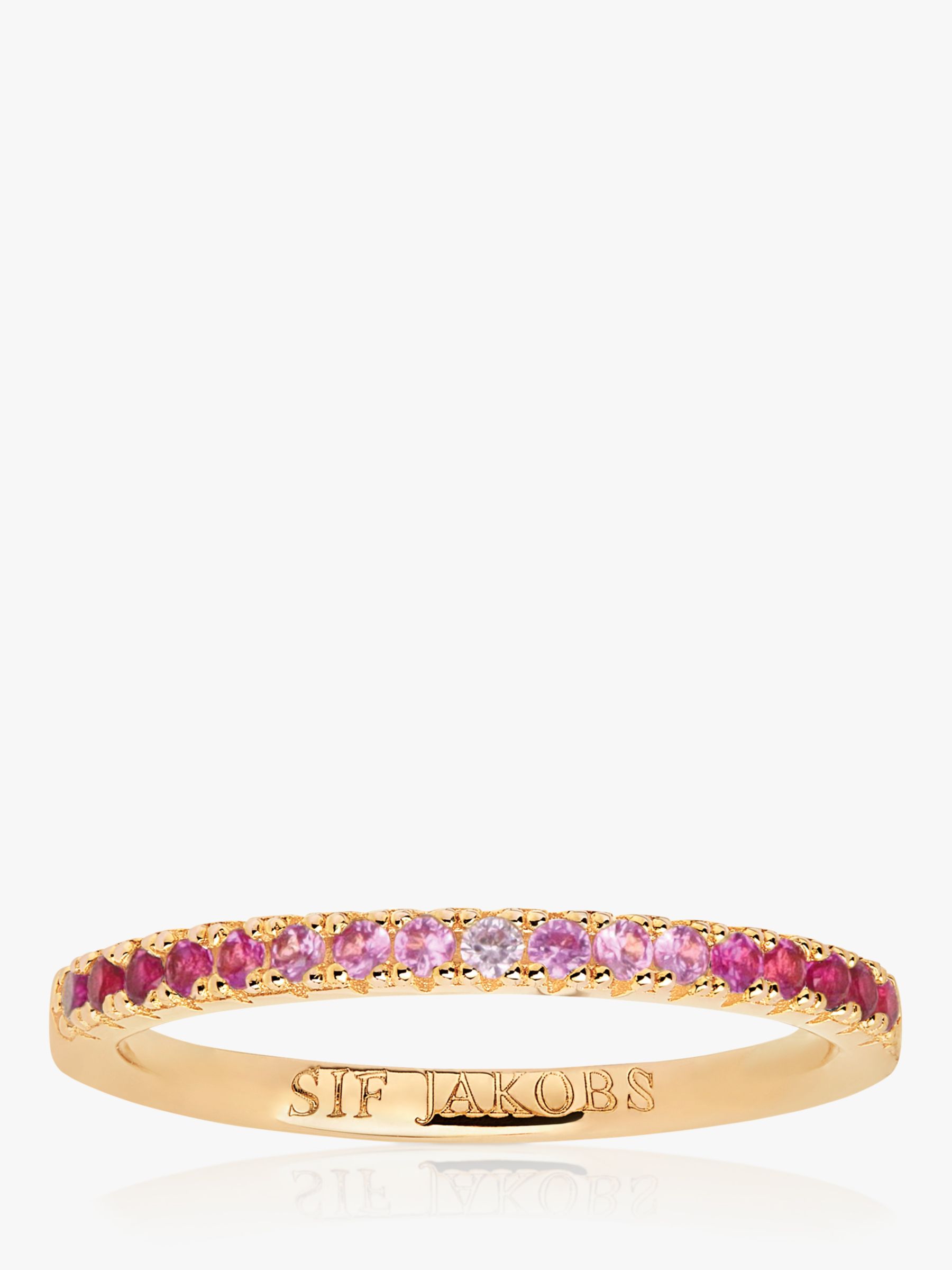 Sif Jakobs Jewellery Zirconia Half Eternity Ring, Gold