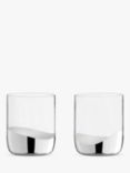 Anton Studio Designs Wave Double Old Fashioned Glass Tumblers, Set of 2, 400ml