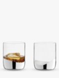 Anton Studio Designs Wave Double Old Fashioned Glass Tumblers, Set of 2, 400ml