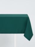 John Lewis Hem Stitch Cotton Tablecloth, Green