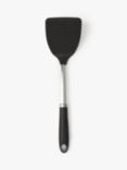 John Lewis Soft Grip Handle Nylon Solid Turner, Silver/Black