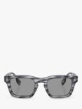 Burberry BE4403 Men's Rectangular Sunglasses, Grey
