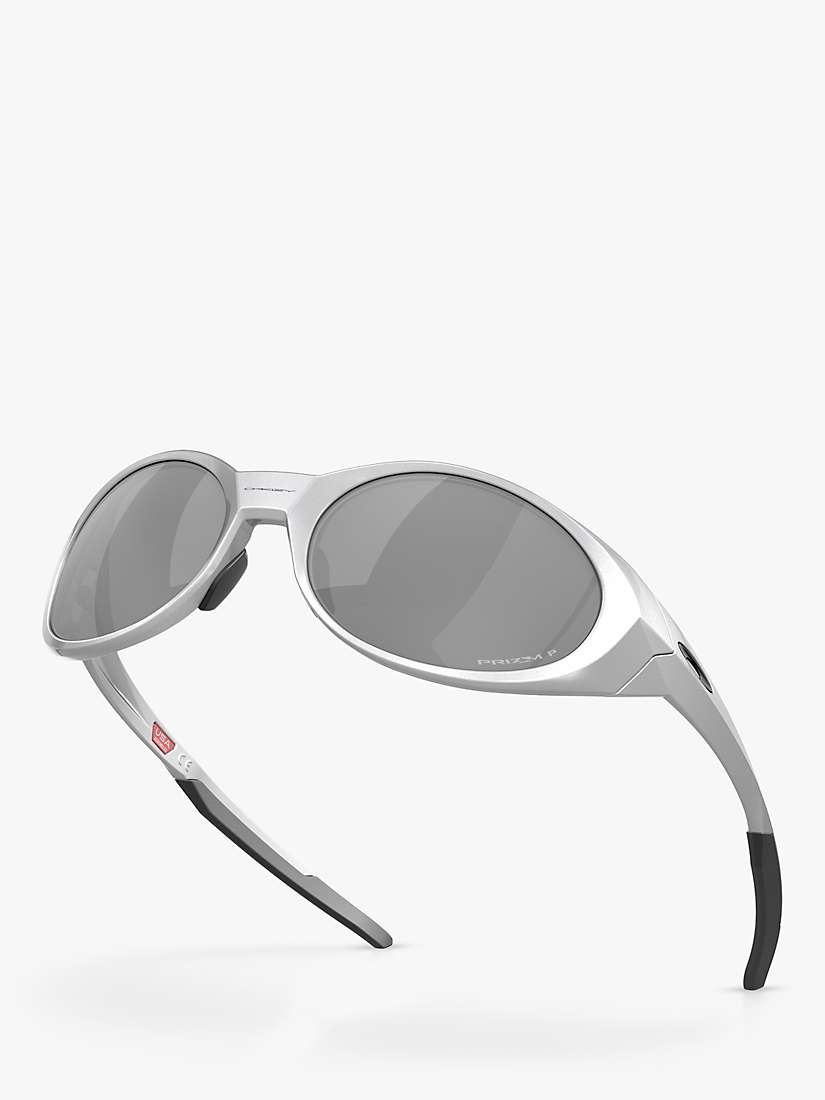 Buy Oakley OO9438 Men's Eyejacket Redux Polarised Oval Sunglasses, Silver/Black Online at johnlewis.com