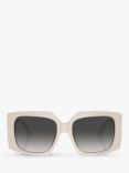 Jimmy Choo JC5006U Women's Square Sunglasses, White