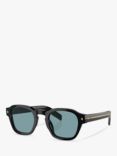 Prada PR A16S Men's Rectangular Sunglasses, Black