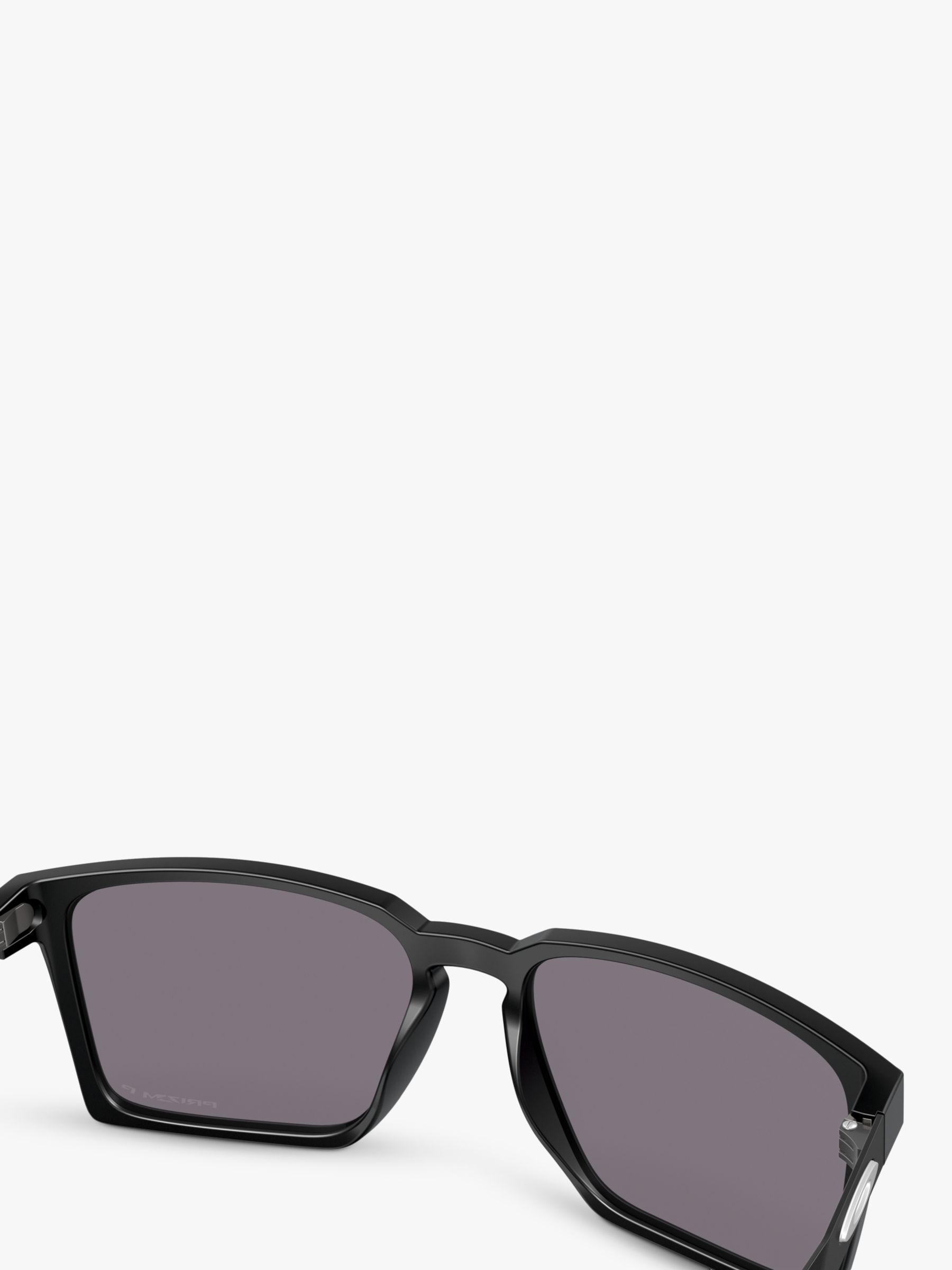 Oakley OO9483 Unisex Exchange Polarised Square Sunglasses, Satin Black/Grey