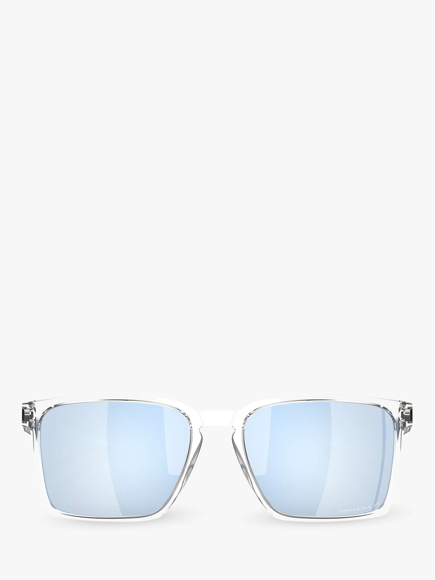 Buy Oakley OO9483 Polarised Rectangular Sunglasses, Polished Clear Online at johnlewis.com