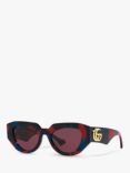 Gucci GG1421S Women's Oval Sunglasses