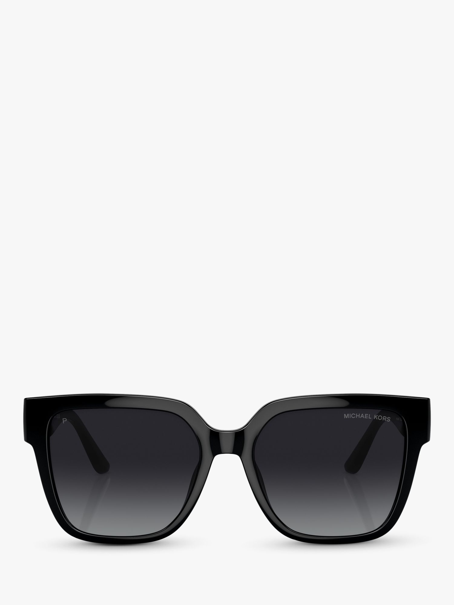 Michael Kors MK2170U Women's Karlie Pillow Sunglasses, Black/Grey Gradient