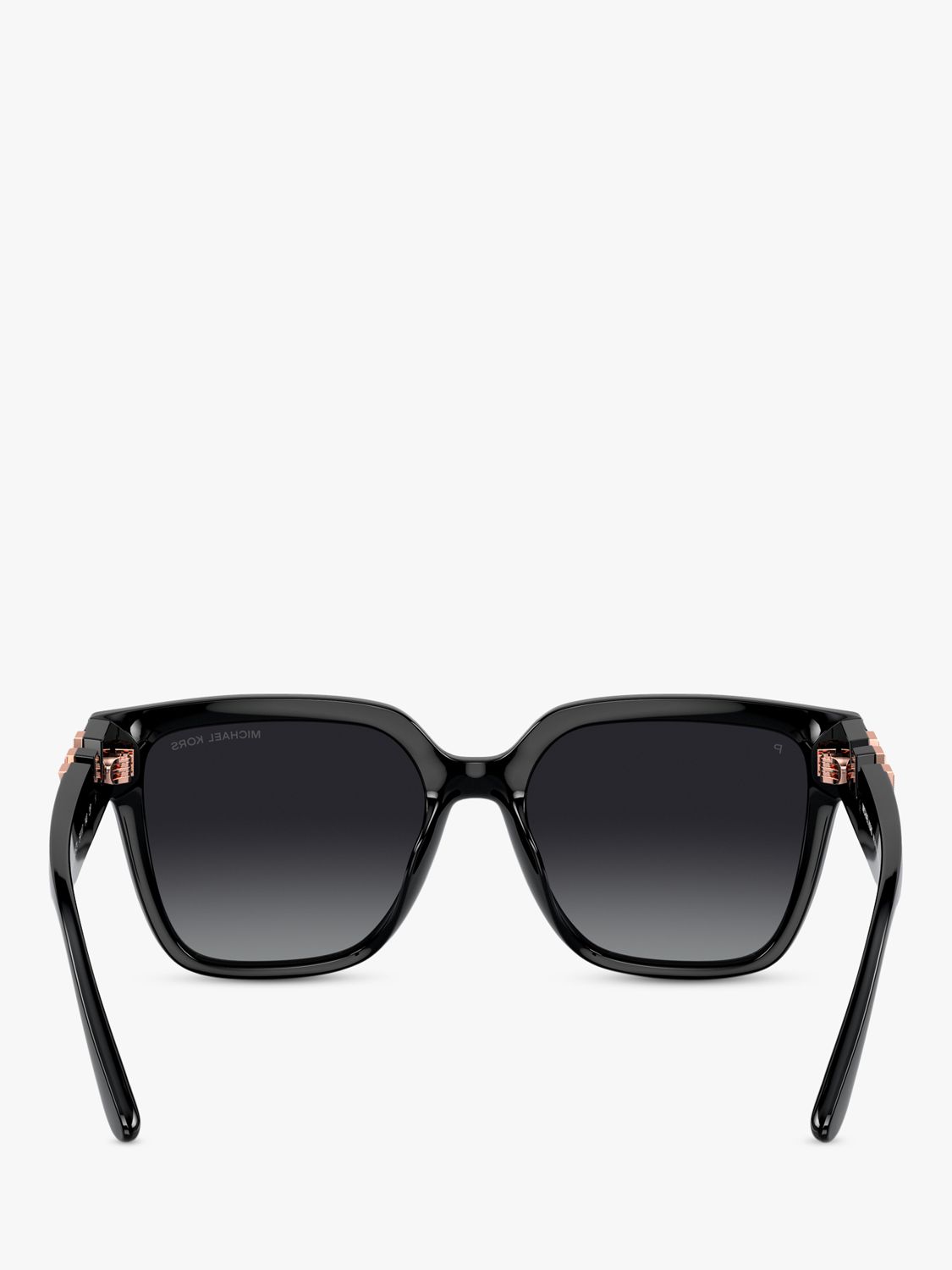 Michael Kors MK2170U Women's Karlie Pillow Sunglasses, Black/Grey Gradient