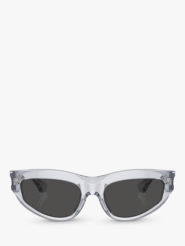 Burberry BE4425U Women's Cat's Eye Sunglasses, Clear/Grey