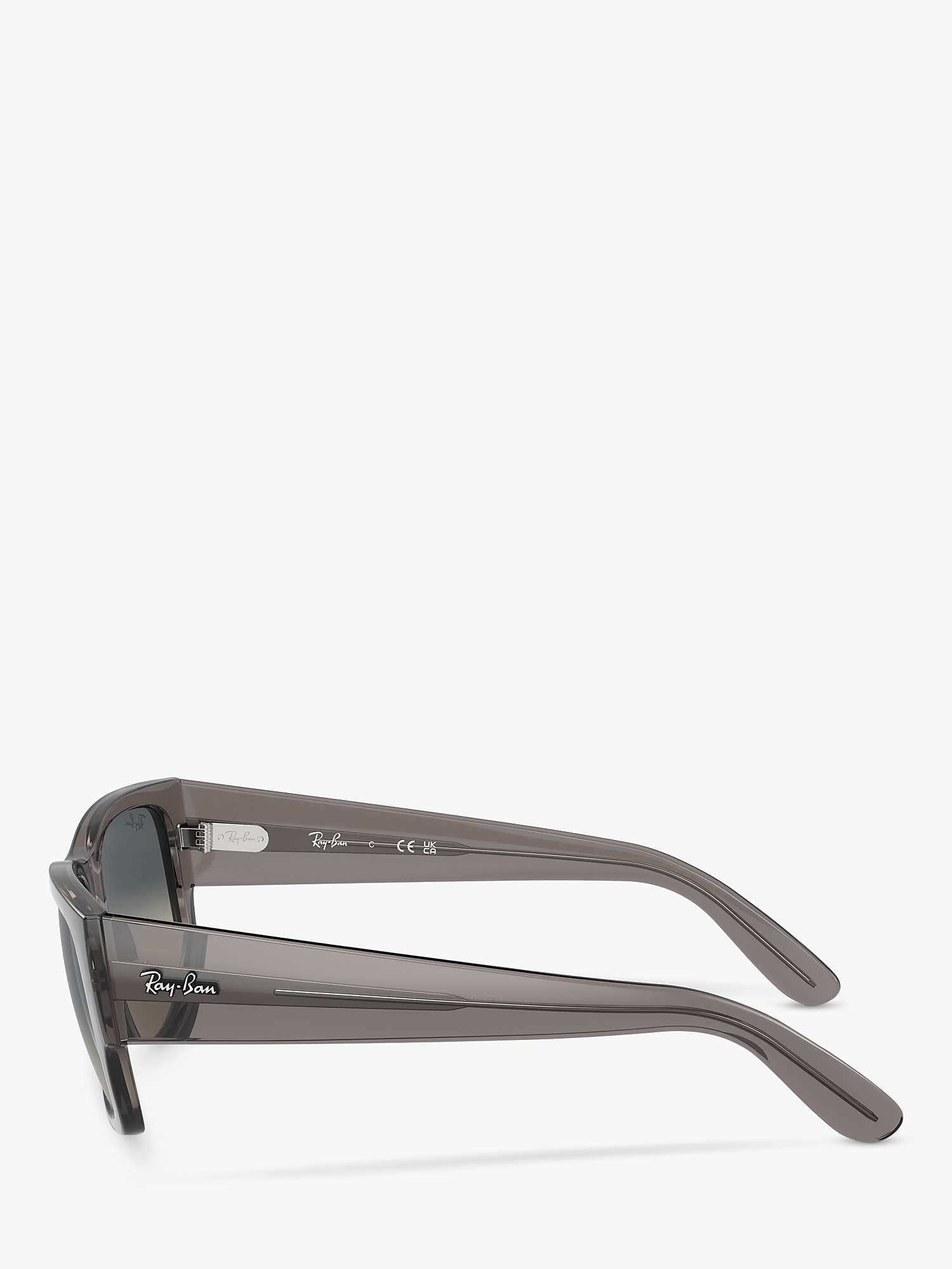 Buy Ray-Ban RB0947S Unisex Rectangular Sunglasses, Opal Dark Grey/Grey Gradient Online at johnlewis.com