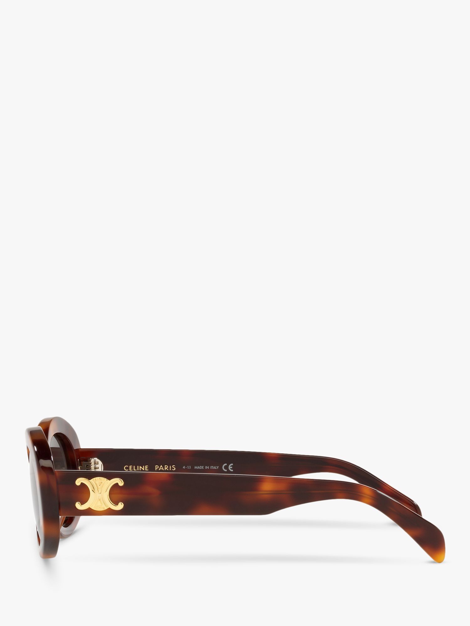 Celine CL40194U Women's Oval Sunglasses, Tortoise Blonde/Grey