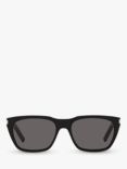 Yves Saint Laurent YS000474 Men's D-Shape Sunglasses, Black/Grey