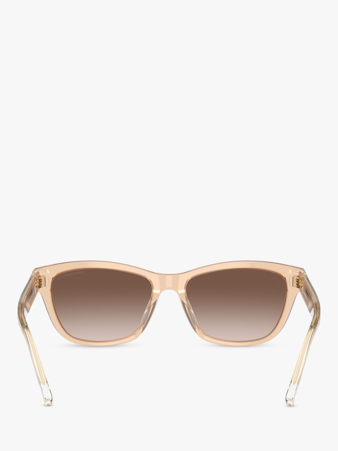 Emporio Armani EA4227U Women's Square Sunglasses, Opaline Tundra/Brown Gradient
