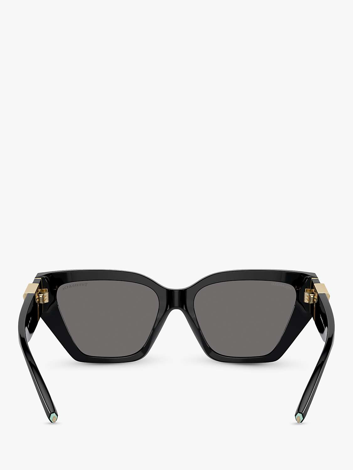 Buy Tiffany & Co TF4218 Women's Squared Cat Eye Sunglasses, Black Online at johnlewis.com