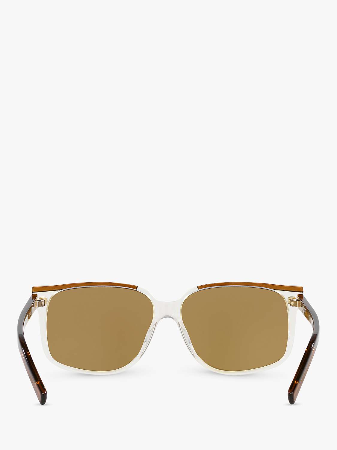 Buy Yves Saint Laurent YS000476 Men's Square Sunglasses, Brown/Brown Online at johnlewis.com