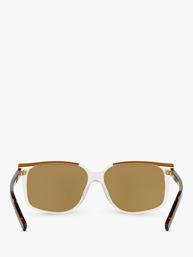 Yves Saint Laurent YS000476 Men's Square Sunglasses, Brown/Brown