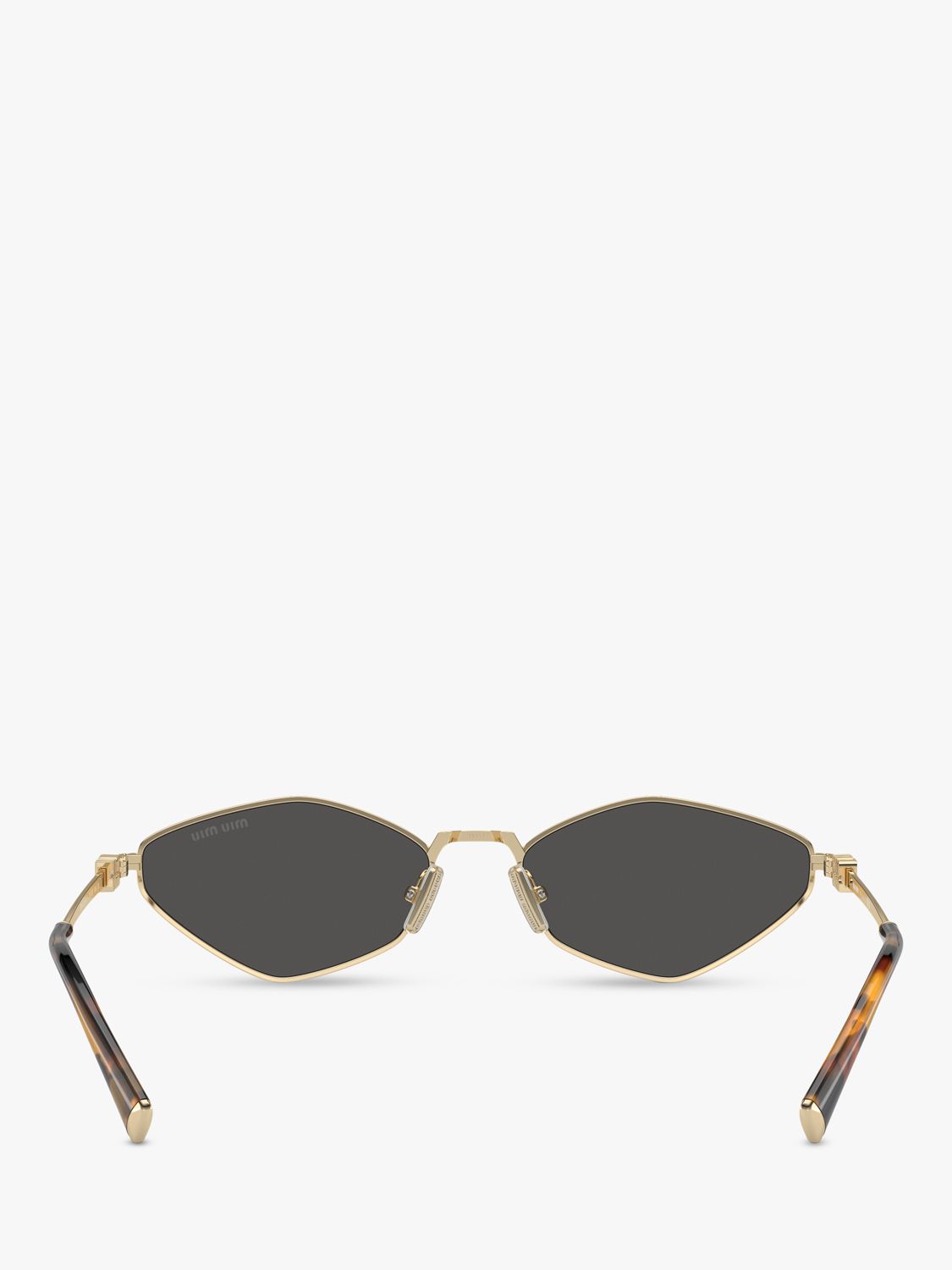 Miu Miu MU56ZS Women's Irregular Sunglasses, Gold