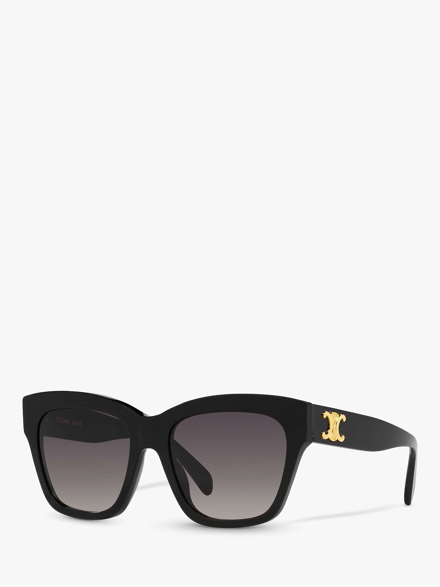 Buy Celine CL40253I Women's Cat's Eye Sunglasses, Black/Grey Gradient Online at johnlewis.com