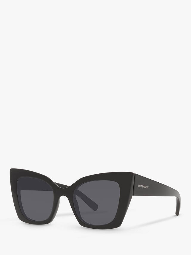 Yves Saint Laurent YS000413 Women's Cat's Eye Sunglasses, Black/Grey