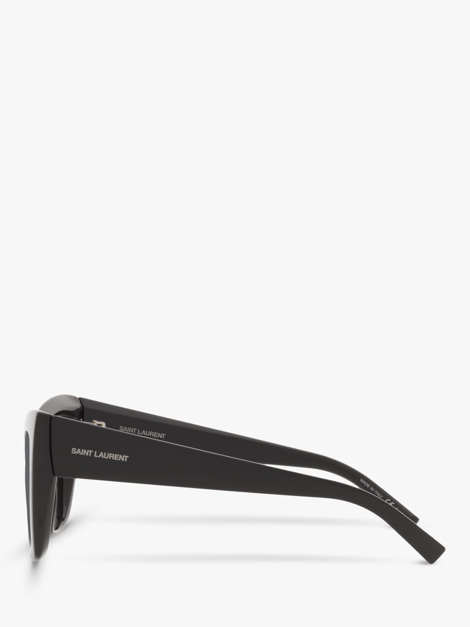 Buy Yves Saint Laurent YS000413 Women's Cat's Eye Sunglasses, Black/Grey Online at johnlewis.com