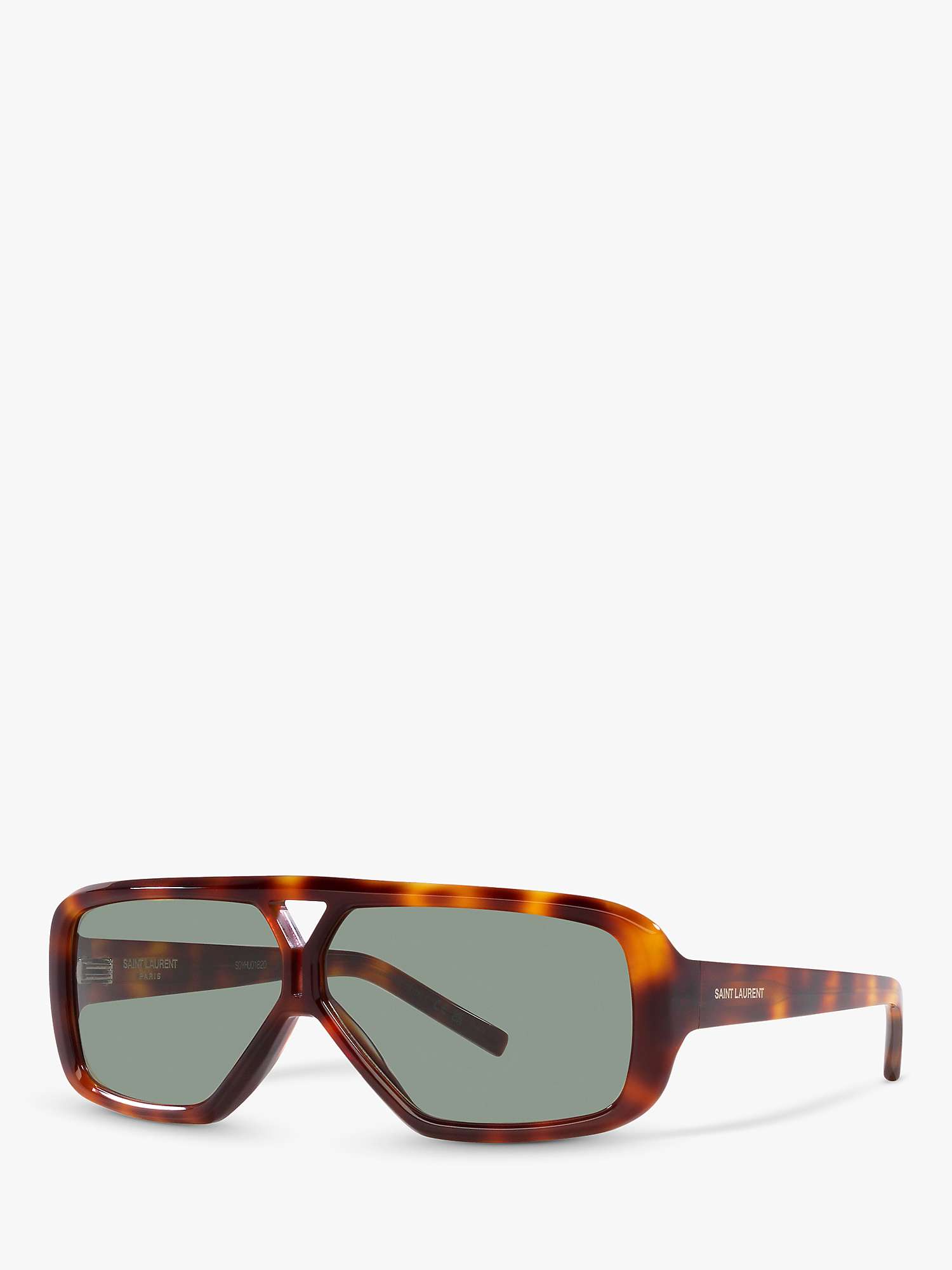 Buy Yves Saint Laurent YS000434 Women's Wrap Sunglasses, Havana/Green Online at johnlewis.com